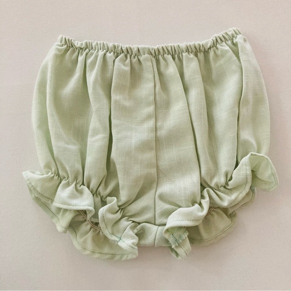 Vintage Bryan Baby Girl 18 Months Sage Green Tulle Dress Diaper Cover Set - Picture 4 of 8